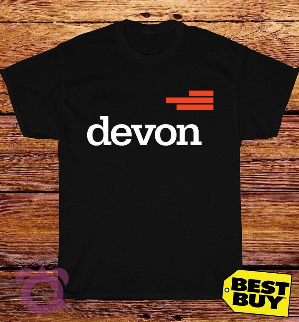 New Tee Devon Energy Logo Men's Funny T-Shirt Made In USA Size S to 5XL
