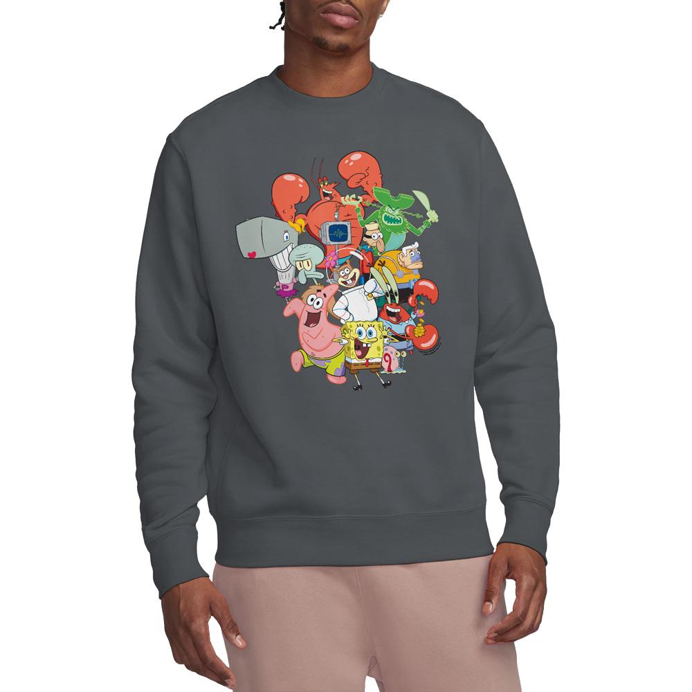 Svampbob Fyrkant Unisex Vuxen Hela Gänget Sweatshirt