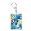 Anime Cartoons Acrylic Key Buckle for Mew Raichu Starly Braixen Skitty Eevee Evolutions Team Rocket Self-Made Card Key Ring Gift