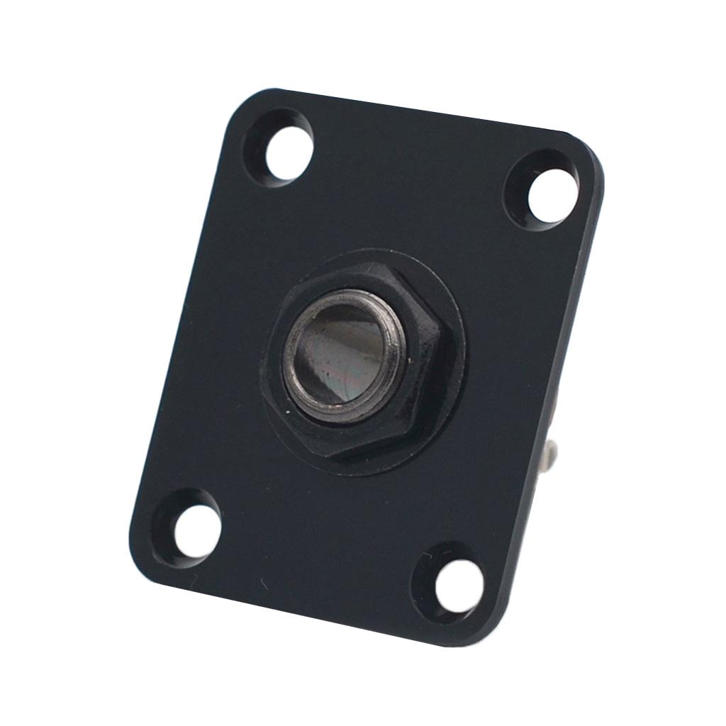 Plastic Rectangular LP Guitar Output Jack Plate Electric Socket for Guitar Parts and Custom Projects