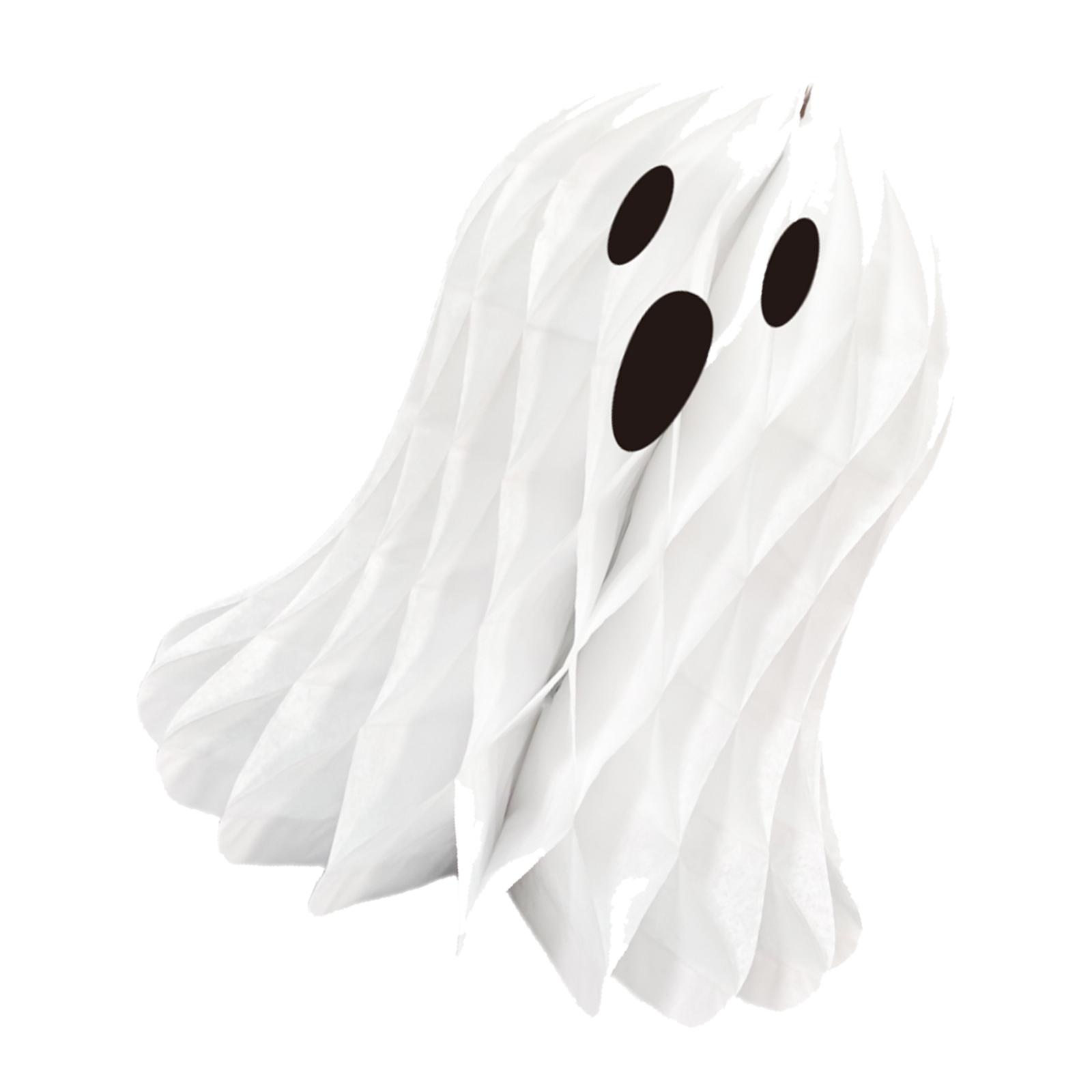 

Halloween Honeycomb Ghostly Ornament Reusable 3D Paper Lanterns Wall Hanging Halloween Party Decoration for Indoor 3