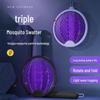 Rechargeable 3-in-1 Foldable Electric Mosquito & Fly Swatter Lamp