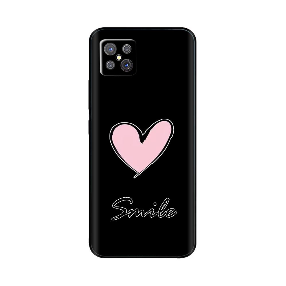 For Oppo Reno4 Z 5G Case Cute Cartoon Painted Black Silicone Soft TPU Back Cover For OPPO A92S Phone Back Bumper Shell Bag Coque