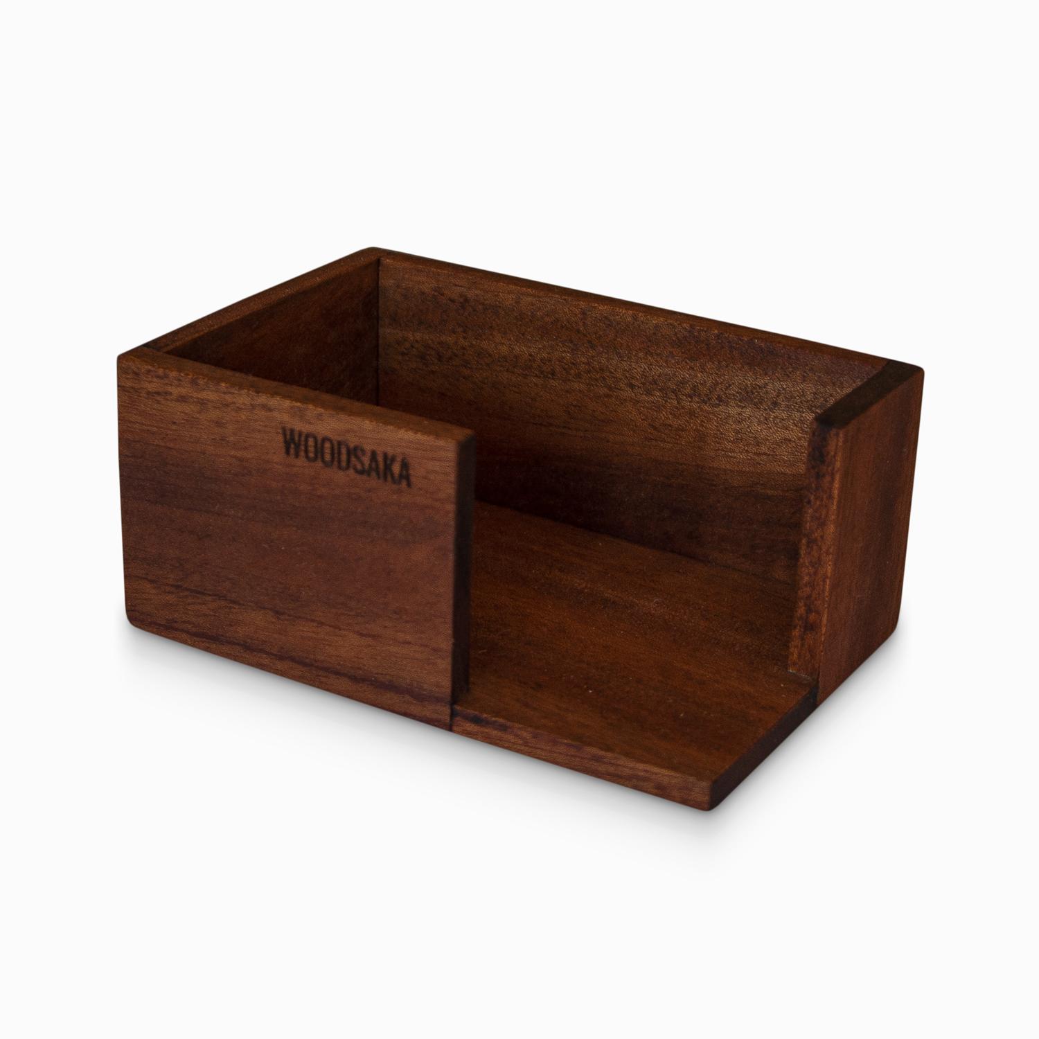 

Визитница - дерево сапеле - 9,8 см x 6,7 см x 4,5 см - WOODSAKA