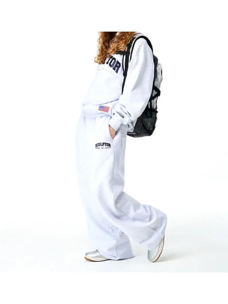 Ležérní Korejská móda Tepláky Ženy Hip Hop Streetwear Joggers Volné Vintage Kalhoty Harajuku Hippie Kalhoty Žena