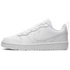 Nike Court Borough Leather Slip Resistant Cushioning Abrasion Resistant Low top Skateboard Shoes GS White Purple BQ5448-100(Team52-)