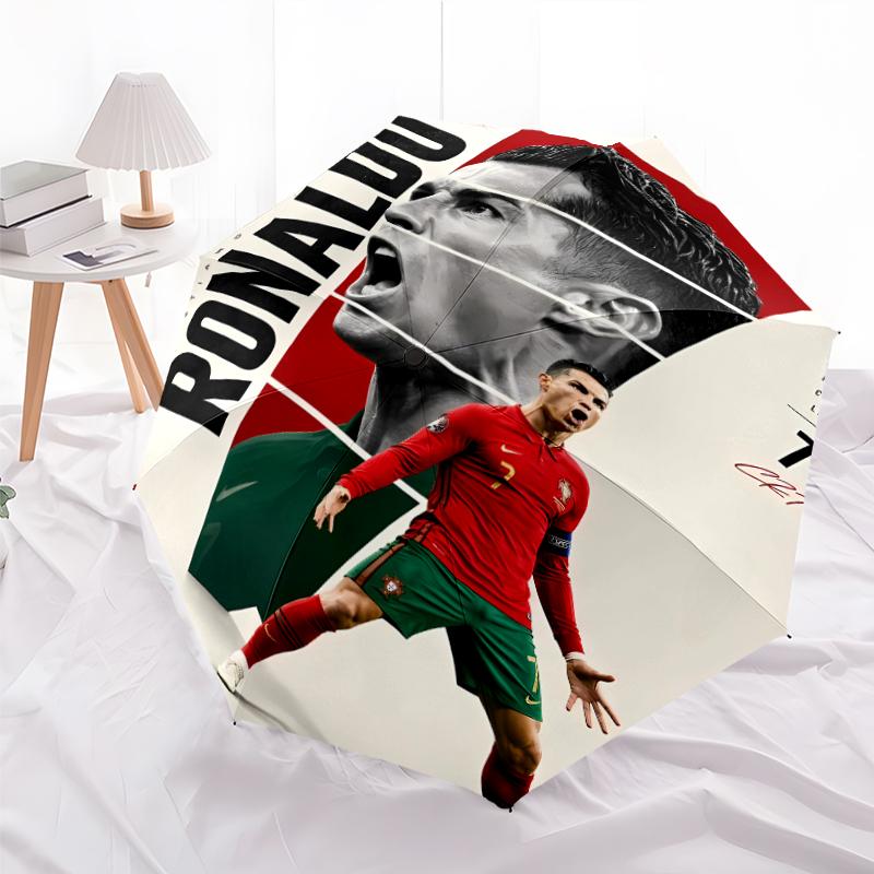 Printed Portugal Football team Folding Umbrella,Outdoor,Leisure,And Travel Umbrella,Durable Umbrella Fabric,Birthday And Holiday Gift