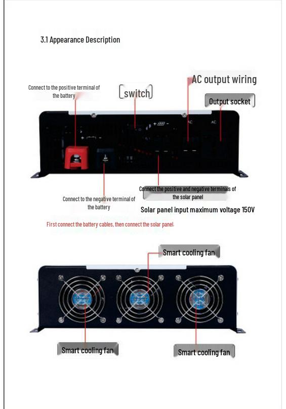Home Off-Grid All-in-One Inverter Controller (12/24/48V)