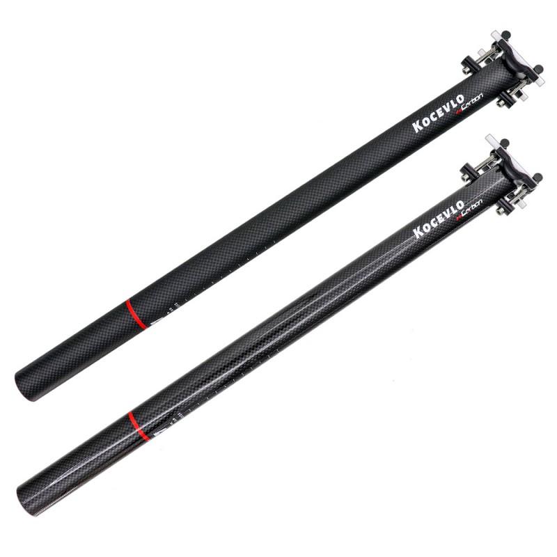 Carbon Fiber Bike Seatpost 33.9 X 580mm Ultra Light 300g Folding Bicycle Seat Tube