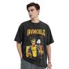 Manga Invincible Graphic T-Shirt Harajuku Street T-shirt Washed Oversized T Shirt Men Women Clothing Short Sleeve Polyester Tees