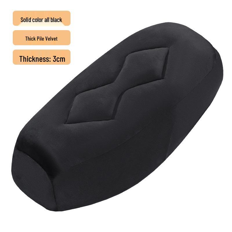 Thickened Velvet Electric Scooter Seat Cover: Comfortable, Durable, Sun-Proof, Shock-Absorbing, and Height-Enhancing for Enhanced Riding Experience