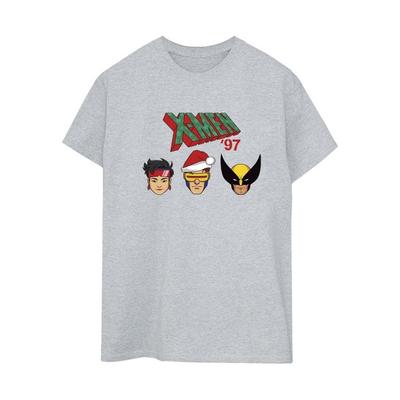X-Men 97 Damen Kopf Boyfriend Weihnachten T-Shirt
