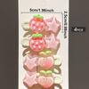 Cute Peach Girl Hairpin Women's Sweet Strawberry Star Hairpin Side Bangs Duckbill Hairpin Hair Accessory