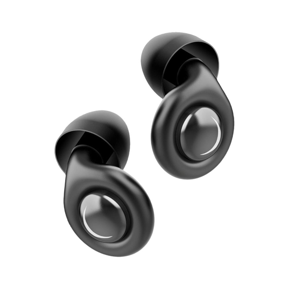 Reusable Silicone Snore Blocker Ear Plug W/ 10 Eartips Anti-Noise Motorcycle Earplugs for Sleeping Noise Sensitivity & Flights