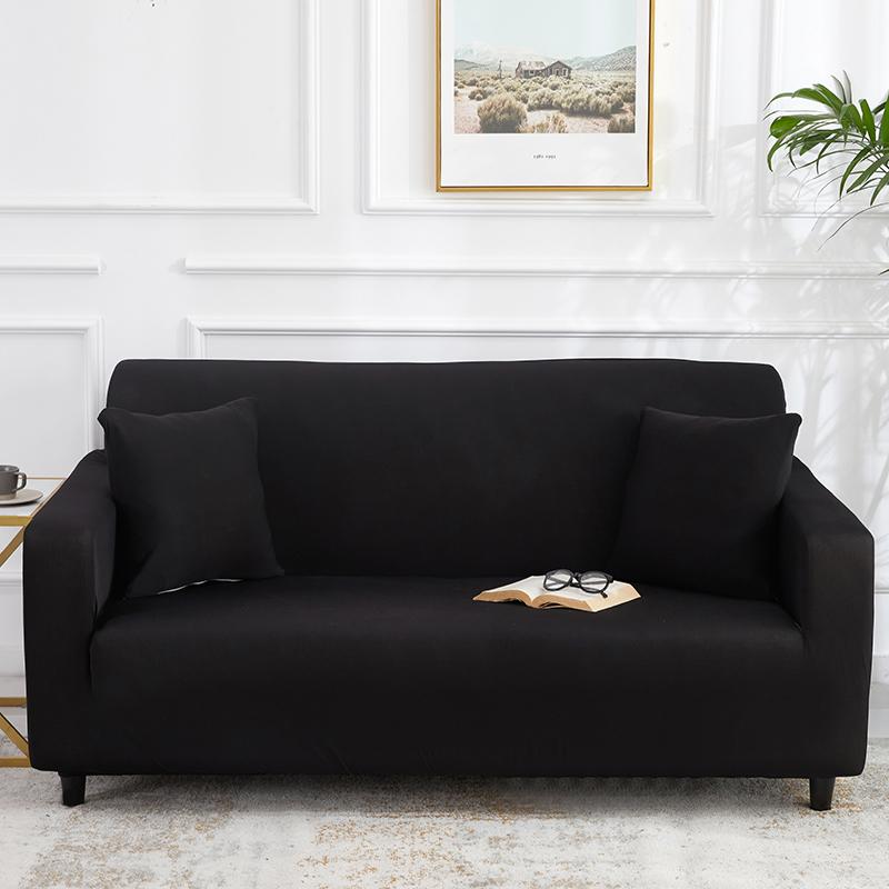 Elastic Plain Solid Sofa Cover Stretch Tight Wrap All-Inclusive Sofa Cover For Living Room Funda Sofa Couch Cover Armchair Cover