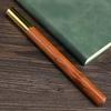 0.5mm Wooden Copper Metal Gel Pen High-end Business Office Signature Black Ink Pen School Stationery Gift