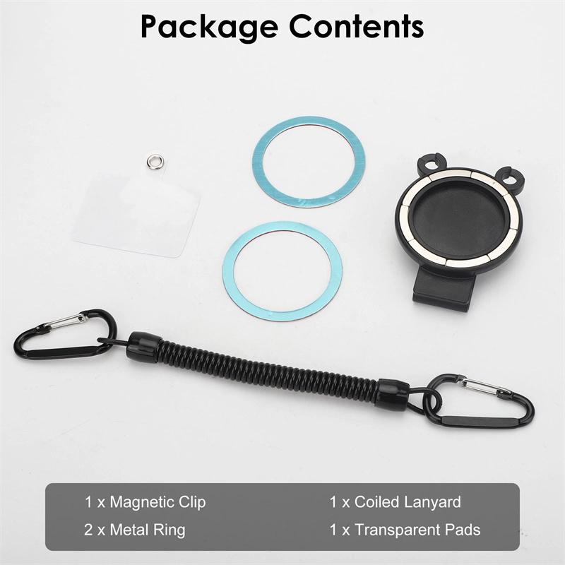 Magnetic Belt Clip Holder Mobile Phone Holder Backpack Clip Metal Hook Spring Rope For Magsafe Iphone Accessories