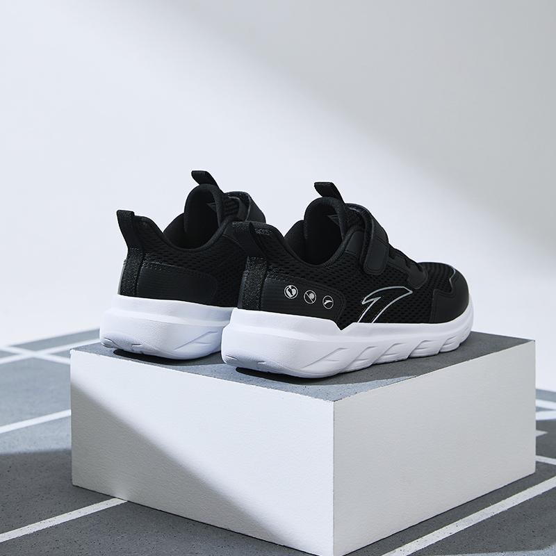 Anta Fashionable Versatile Non-Slip Breathable Low-Top Kids Running Shoes Kids sneaker Black White A12435567-10
