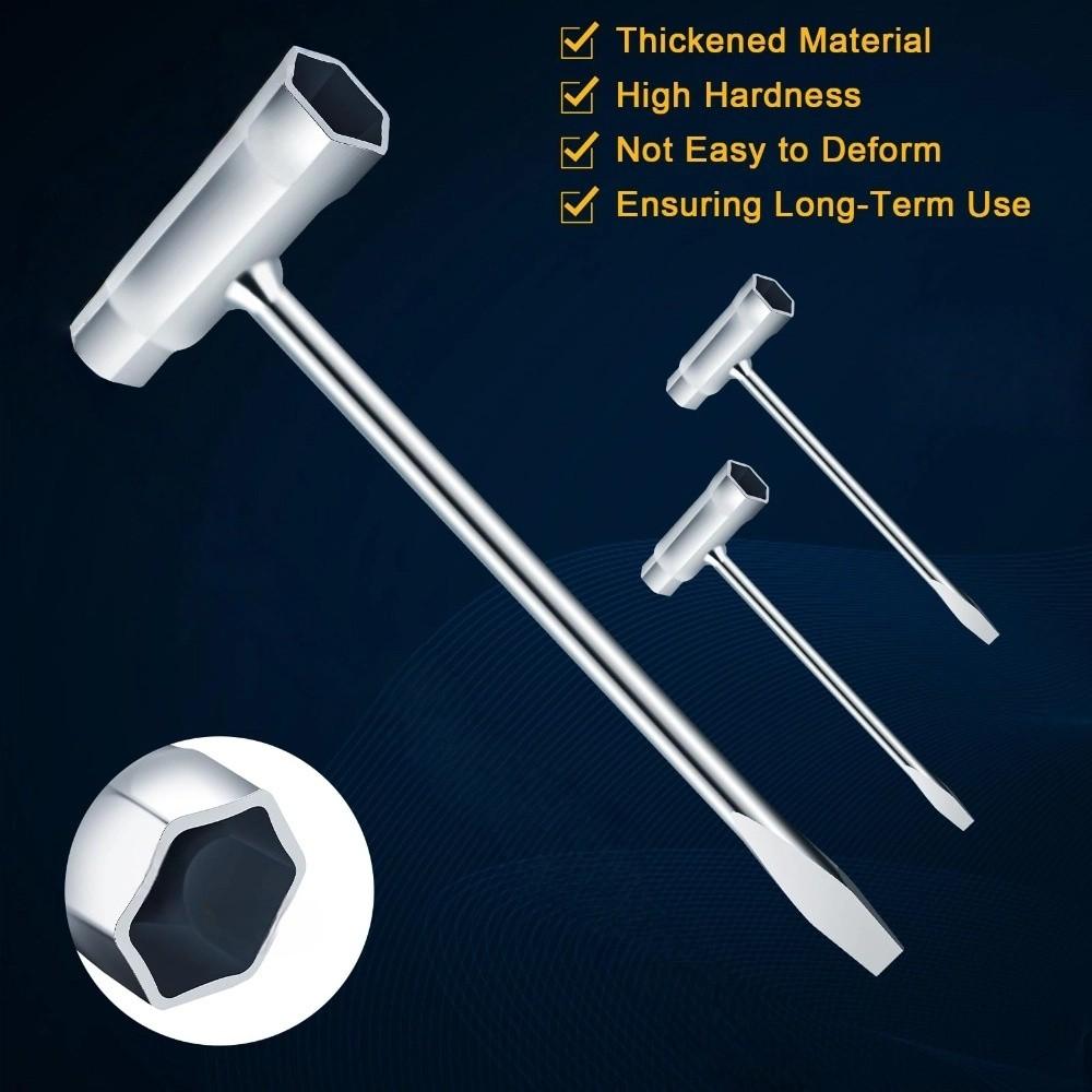 Double Head Mechanical Wrench 13/19mm Saw Chain Wrench High Quality Scrench T Wrench Garden Tools