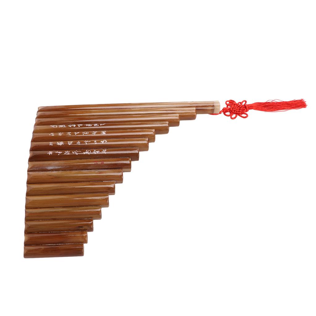 Pan Flute Natural Bamboo 15 Pipes G Tone Pans Pipe Chinese Traditional Musical Instrument
