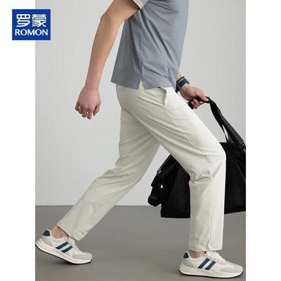 Men's Lightweight Straight-Leg Casual Trousers