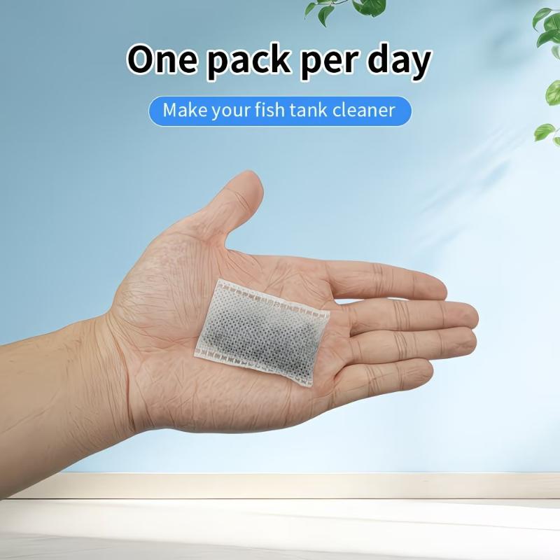 10 20 40pcs Aquarium Activated Carbon Bags for Fish Tank Filter Efficient Water Purifier Removes Odor Cleaner for Freshwater and Saltwater Tanks