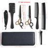 6 Inch All-in-One Professional Hair Cutting Kit Complete Salon Scissors Set with Straight Thinning Shears Styling Comb Case for Home Haircuts
