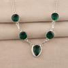 Chrome Diopside Gemstone 925 Sterling Silver Handmade Jewelry Partywear 16-18" For Wife RN-3-15