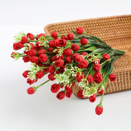 Artificial Flower No Maintenance No Watering No Fading Bright Color Realistic Lifelike Artificial Flower Wedding Party Home Decoration