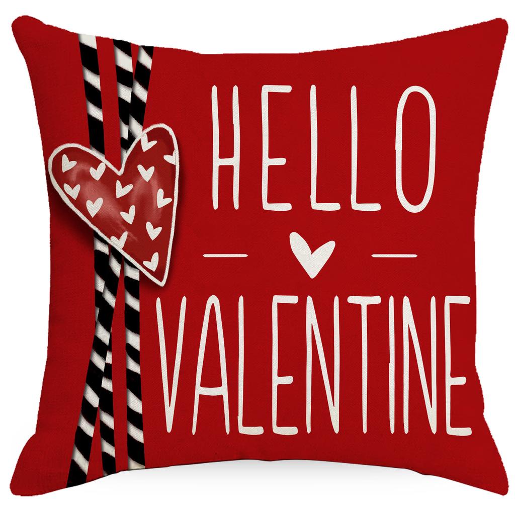 Valentinstag Kissenbezug Auto Sofa Wohnzimmer Schlafzimmer Kissen Festliche Dekoration Stoff Kissenbezug