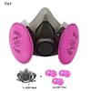 6200 Dust Gas Respirator Half Face Dust Mask With 2097 Filter For Painting Spraying Organic Vapor Welding Grinding Work Safety