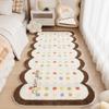 Checkerboard Carpets for Living Room Cute Bedroom Decor Carpet Fluffy Soft Irregular Bedside Plush Rug Home Thickened Floor Mat