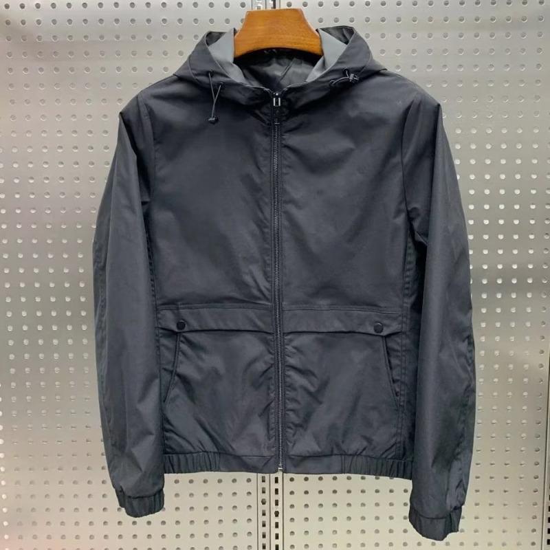 2024 Men's High-Quality Black Hooded Jacket: Stylish, Casual, Youth Spring/Autumn Outerwear