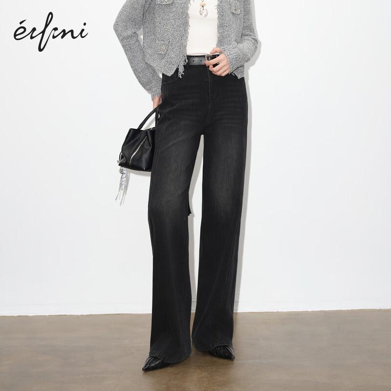

Eifini Женские джинсы клеш с высокой посадкой, облегающие, прямые от бедра 1G8250092 L