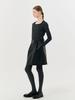 GENERALIDEA Leather Pintuck Midi Skirt [Black] / Wbd4L13513