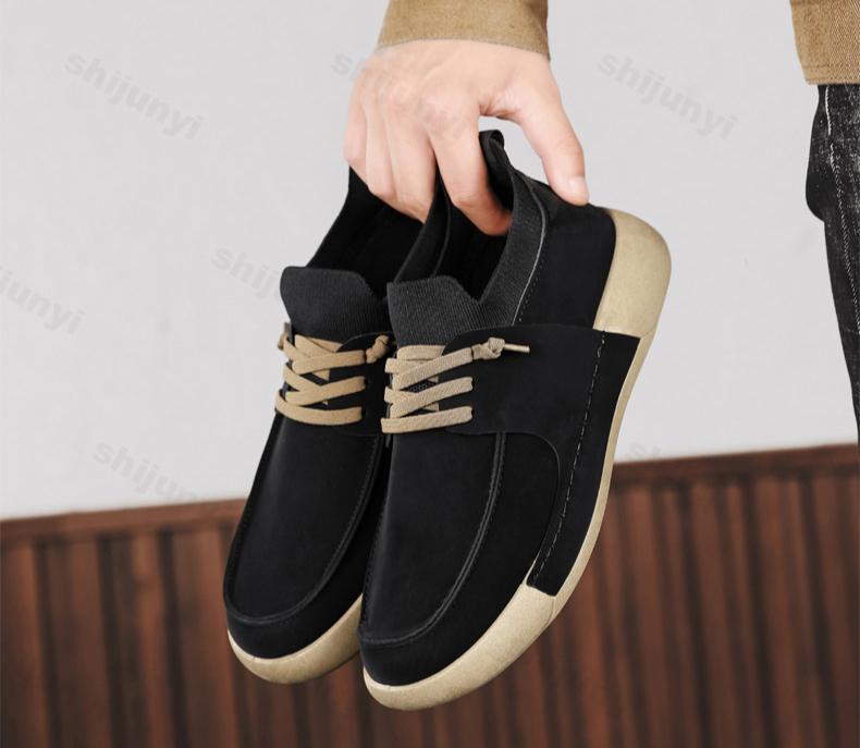 Man Shoes Fashion Outdoor Youth Tide Male Board Class Footwear Autumn Winter CasualFlats Light Comfortable Personality Shoes