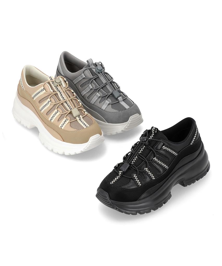 Elcanto Mazz Women'S Webbing Stopper Ugly Sneakers 4Cm Lcws05M613