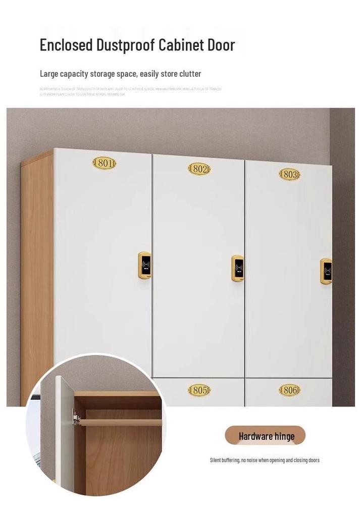 Password Lock Wooden Changing Room Locker for Yoga Studios, Gyms, and Baths