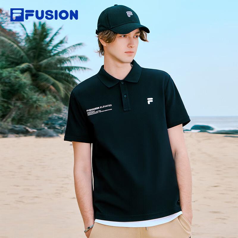 Fila Men's Relaxed Fit Knit Polo Shirt