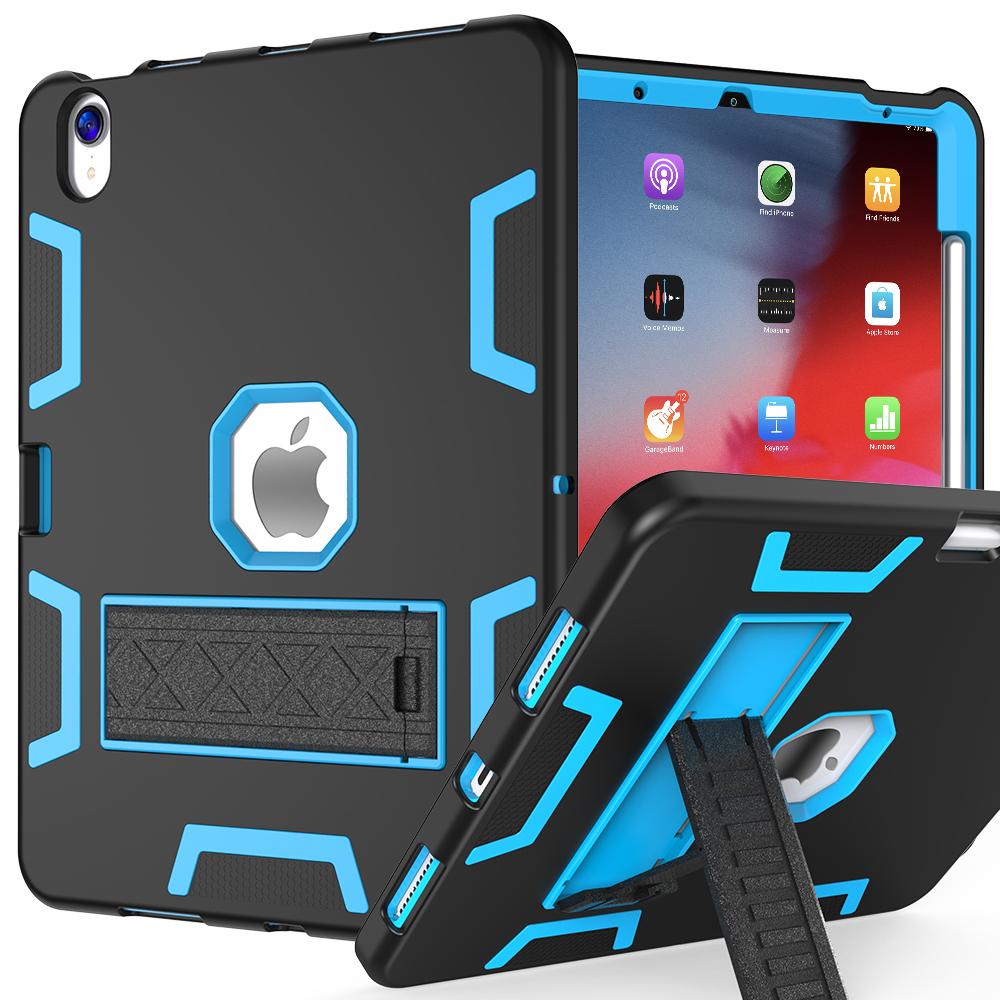 For iPad (2025)/iPad 10.9 (2022) Case Silicone+PC Kickstand Tablet Cover with Pencil Holder