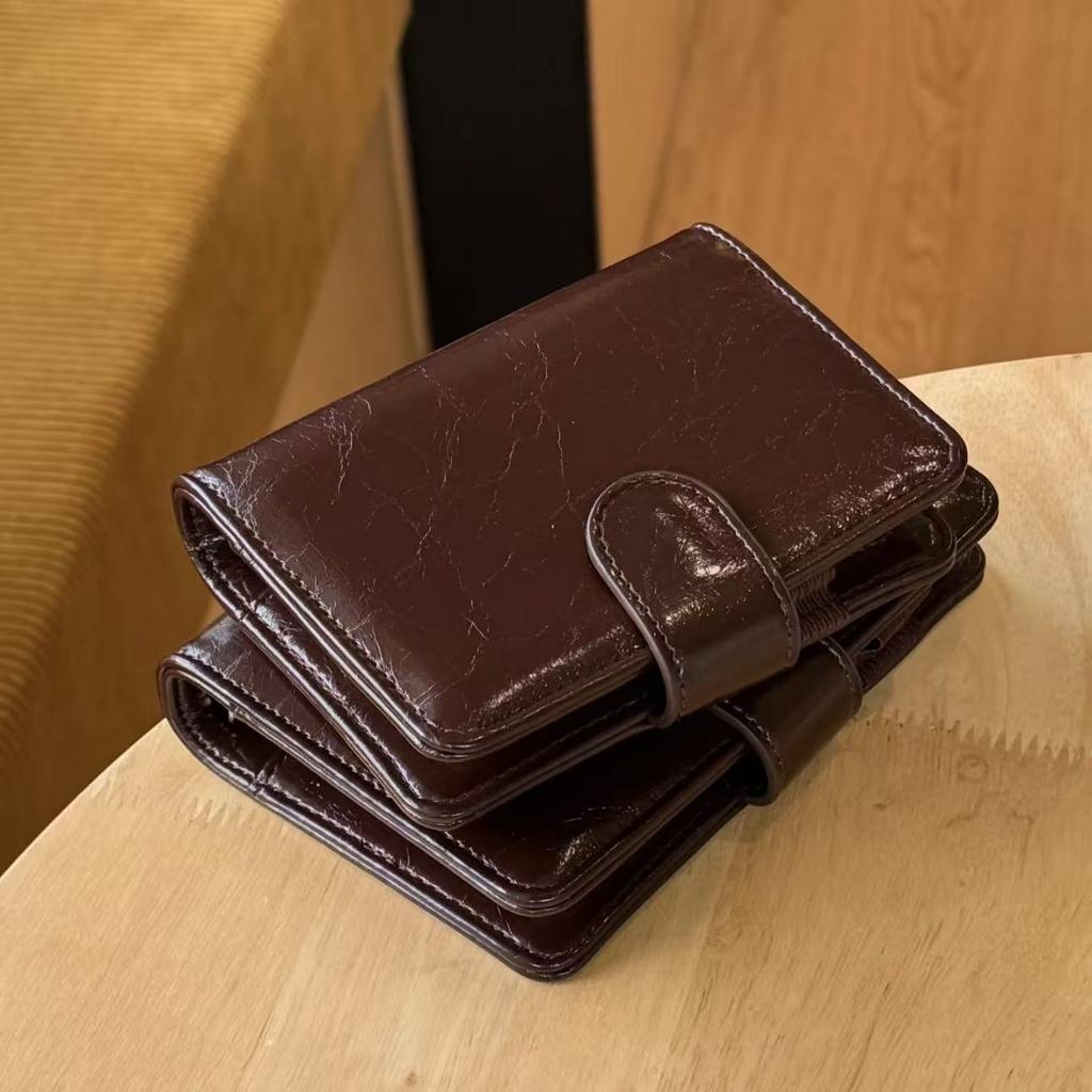 A7 Marrone Retro Lucido Con 40 Fogli Pagina Interna PU Clip-on Quaderno Pelle Sintetica Quaderno a Fogli Mobili