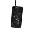 Black Butterfly Phone Case for iPhone 12/13/14 Plus/15/Pro Max - Drop-Proof, Simple Design