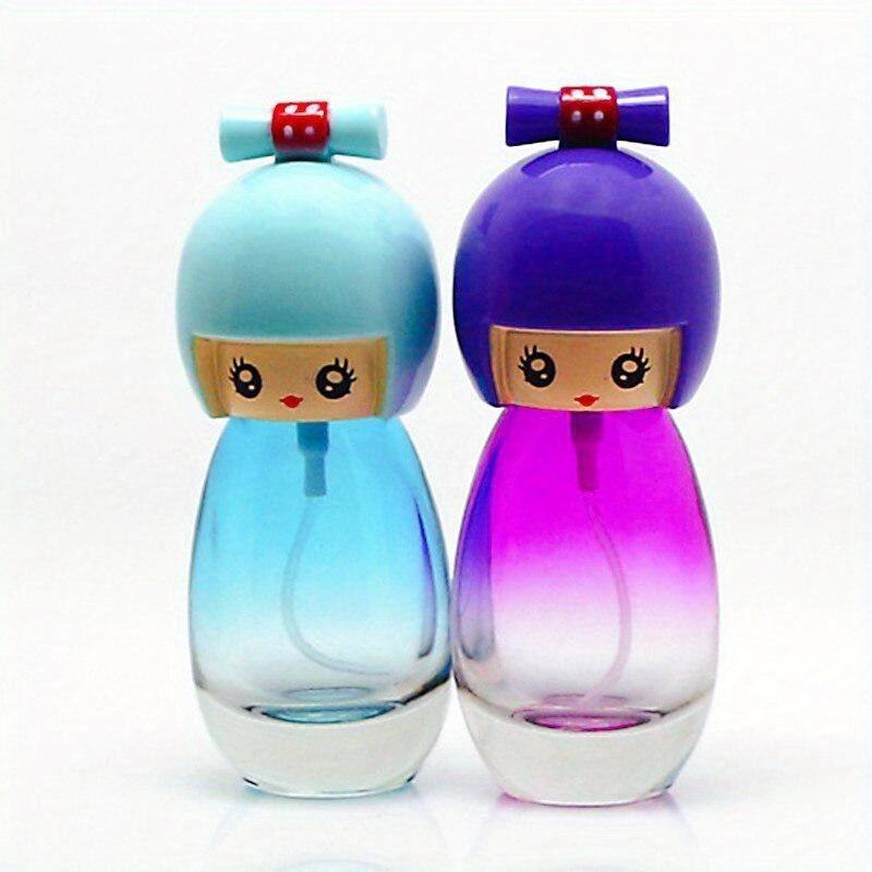 20ML Cute Japanese Kimono Doll Shaped Perfume Glass Spray Bottle Refillable Atomizer Women Travel Perfume Bottle Colorful.