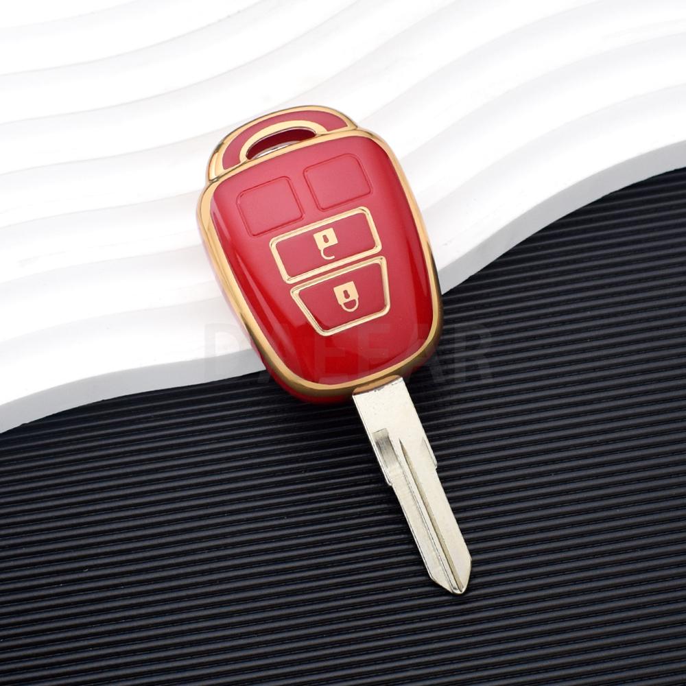 TPU 2 Buttons Car TPU Key Case Cover for Toyota Rav4 MK4 Rav 4 Corolla Fielder Vitz Remote Shell Fob Accessories