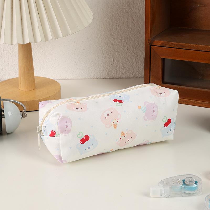 Kawaii Cat Pencil Case for Girls Spacious Cute Cartoon Pen Organizer,Aesthetic Instagram Style Large School Bag Student Supplies