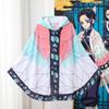 Character Flannel Wearable Blanket Anime Hooded Cloak Bathrobe Nightgown Homewear Cosplay Shawl Adult Room Blanket