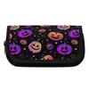 Pen Case Roomy Storage 300D Polyester Metal Zipper with Two Storage Layers for Pens Stationery Accessories for Classroom Use