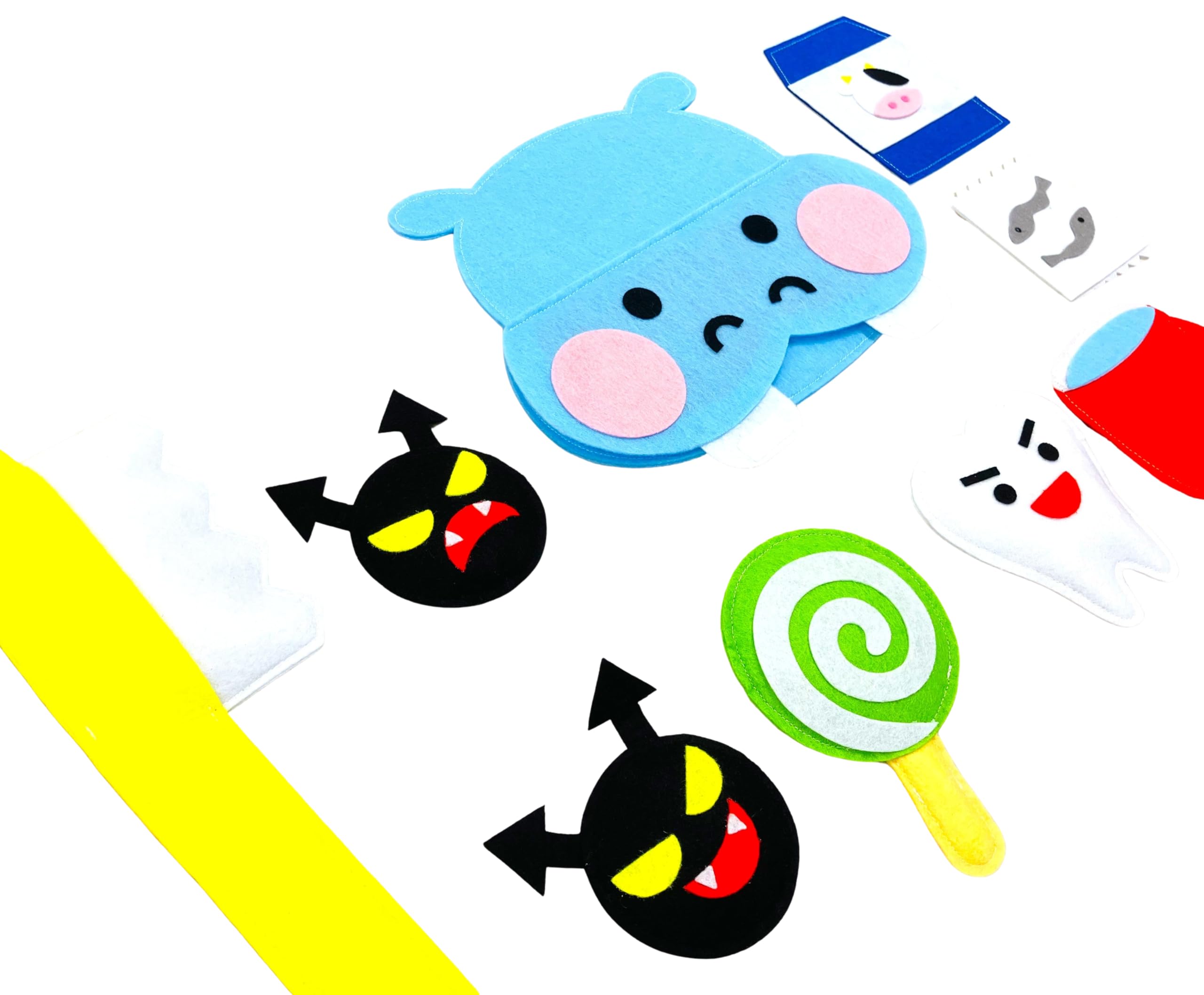 

Образовательный фартук для профилактики кариеса зубов Чистка зубов с куклой-кариесом гиппопотама Мероприятие в детском саду Полностью собранный персонаж [Tekutekumo] - Мистер