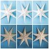 White Hollow Paper Star Lampshade - Christmas, Wedding, and Party Decoration.