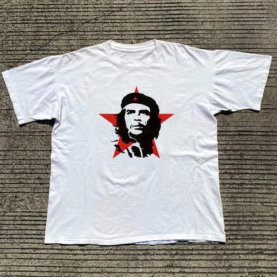 Ching Guevara Revolutionary Hero Che Guevara Portrait Tribute T-Shirt Loose Cotton Crew Neck Short Sleeve Top Men Clothing